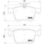 VW GOLF7 FREN BALATASI ARKA 13- DELPHI 8V0698451