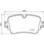 AUDI Q7 FREN BALATASI ARKA 15- DELPHI 4M0698451F