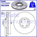 FORD TRANSIT V184 FREN DİSKİ ÖN 01-.06 DELPHI 2C161125AA