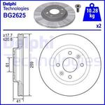 DACIA SANDERO FREN DİSKİ ÖN 03- DELPHI 7701206339
