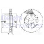 VW TRANSPORTER T5 FREN DİSKİ ÖN 04- DELPHI 7H0615301E