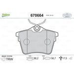 PEUGEOT 407 ARKA FREN BALATA TK 10- VALEO 4254.91 4253.26 1617264780