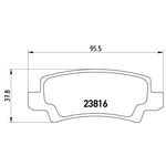 TOYOTA COROLLA FREN BALATASI ARKA 02-06 SANGSIN 04466-02160