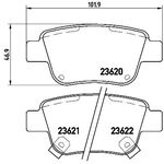 TOYOTA AVENSIS FREN BALATASI ARKA 03-08 SANGSIN 04466-05010