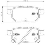 TOYOTA COROLLA FREN BALATASI ARKA 07-12 SANGSIN 04466-12150