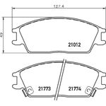 HYUNDAI EXCEL FREN BALATASI ÖN 90-05 SANGSIN 581011CA00