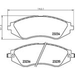 CHEVROLET LACETTI FREN BALATASI ÖN 04- SANGSIN 96405129