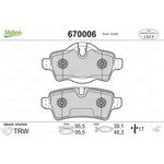 MINI R55 R56 R57 R58 R59 FREN BALATASI ARKA 07-11 VALEO 34216778327
