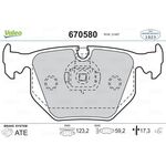BMW E38 FREN BALATASI ARKA 96-06 VALEO 34216761248