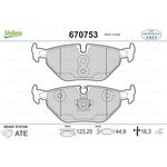 BMW E46 FREN BALATASI ARKA 99-05 VALEO 34216778168