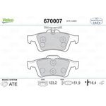FORD FOCUS FREN BALATASI ARKA 02- VALEO MEAV6J 2M008 AA