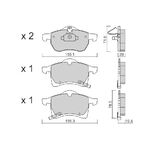OPEL ZAFIRA FREN BALATASI ÖN 99- BM AISIN 1605035