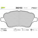 FORD B-MAX FREN BALATASI ÖN 12- VALEO AY11 2K021 CA