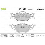 OPEL ASTRA G FREN BALATASI ÖN 98-07 VALEO 1605070
