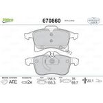 OPEL ASTRA H FREN BALATASI ÖN 04- VALEO 1605998