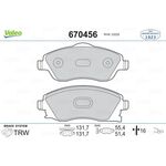 OPEL CORSA C FREN BALATASI ÖN 01- VALEO 1605974 1605964