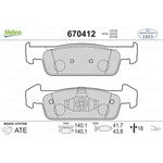 RENAULT CLIO FREN BALATASI ÖN 12- VALEO 410609646R