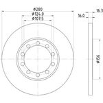FORD TRANSIT V347 FREN DİSKİ ARKA 06- VALEO 6C16 2A315 AB