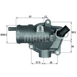 MERCEDES C W203 TERMOSTAT 00- BEHR-T A6462000015