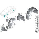 BMW G11 ÇAMURLUK DAVLUMBAZI ÖN SAĞ BTAP 51717340194