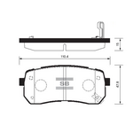 HYUNDAI H1 FREN BALATASI ARKA 08- MANDO 583023JA00