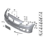 BMW F10 TAMPON ÖN P/S BTAP 51117332677