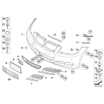 BMW E90 TAMPON ÇITASI ÖN SAĞ BTAP 51117198904