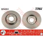 PEUGEOT 407 FREN DİSKİ ARKA 04- TRW 4249.14