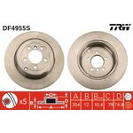 LAND ROVER FREN DİSKİ ARKA TAKIM 02-12 TRW SDB000211