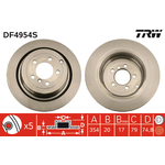 LAND ROVER FREN DİSKİ ARKA TAKIM 02-12 TRW SDB500201