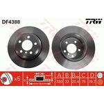 BMW X3 E83 FREN DİSKİ ARKA TAKIM 03-10 TRW 34213332217