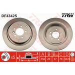 LAND ROVER FREN DİSKİ ARKA TAKIM 04-13 TRW SDB000646