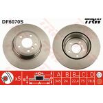 BMW X5 E70 FREN DİSKİ ARKA TAKIM 07-19 TRW 34216793246