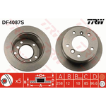 VW LT FREN DİSKİ ARKA 96-06 TRW 2D0615601