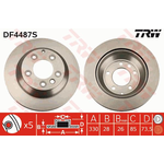 VW TOUAREG FREN DİSKİ ARKA 04- TRW 7L8615601C