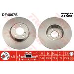 LAND ROVER FREN DİSKİ ÖN TAKIM 02-13 TRW SDB000201