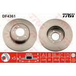 BMW E60 FREN DİSKİ ÖN TAKIM 03-10 TRW 34116864906