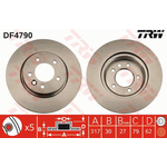 LAND ROVER FREN DİSKİ ÖN TAKIM 04-13 TRW SDB000604