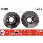 BMW E81 FREN DİSKİ ÖN TAKIM 05-11 TRW 34116854997