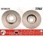 BMW X5 E70 FREN DİSKİ ÖN TAKIM 07-19 TRW 34116886477