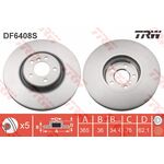 BMW X5 E70 FREN DİSKİ ÖN TAKIM 07-19 TRW 34116886481