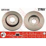 BMW E46 FREN DİSKİ ÖN TAKIM 99-05 TRW 34101166071