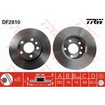 VW TRANSPORTER T4 FREN DİSKİ ÖN 91- TRW 701615301G