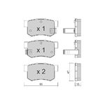 HONDA ACCORD FREN BALATASI ARKA 98-02 MANDO 43022-SN7-000