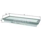 MINI R55 HAVA FİLTRESİ 07-16 MAHLE 13717568728