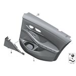 BMW G20 HOPARLÖR KAPAĞI ARKA SAĞ 17- IOE-BMW 51427447244 BMW G20-G21 yedek parça