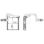 VW JETTA KALORİFER RADYATÖRÜ 10- KALE 5C0819031