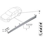 BMW G20 MARŞBİYEL KAPLAMASI SOL 17- IOE-BMW 51778099909
