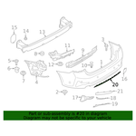 BMW G20 TAMPON BAKALİTİ ARKA ALT 17- IOE-BMW 51127428025
