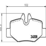FREN BALATASI ARKA 2003/- MERCEDES VITO BSG A0004216210